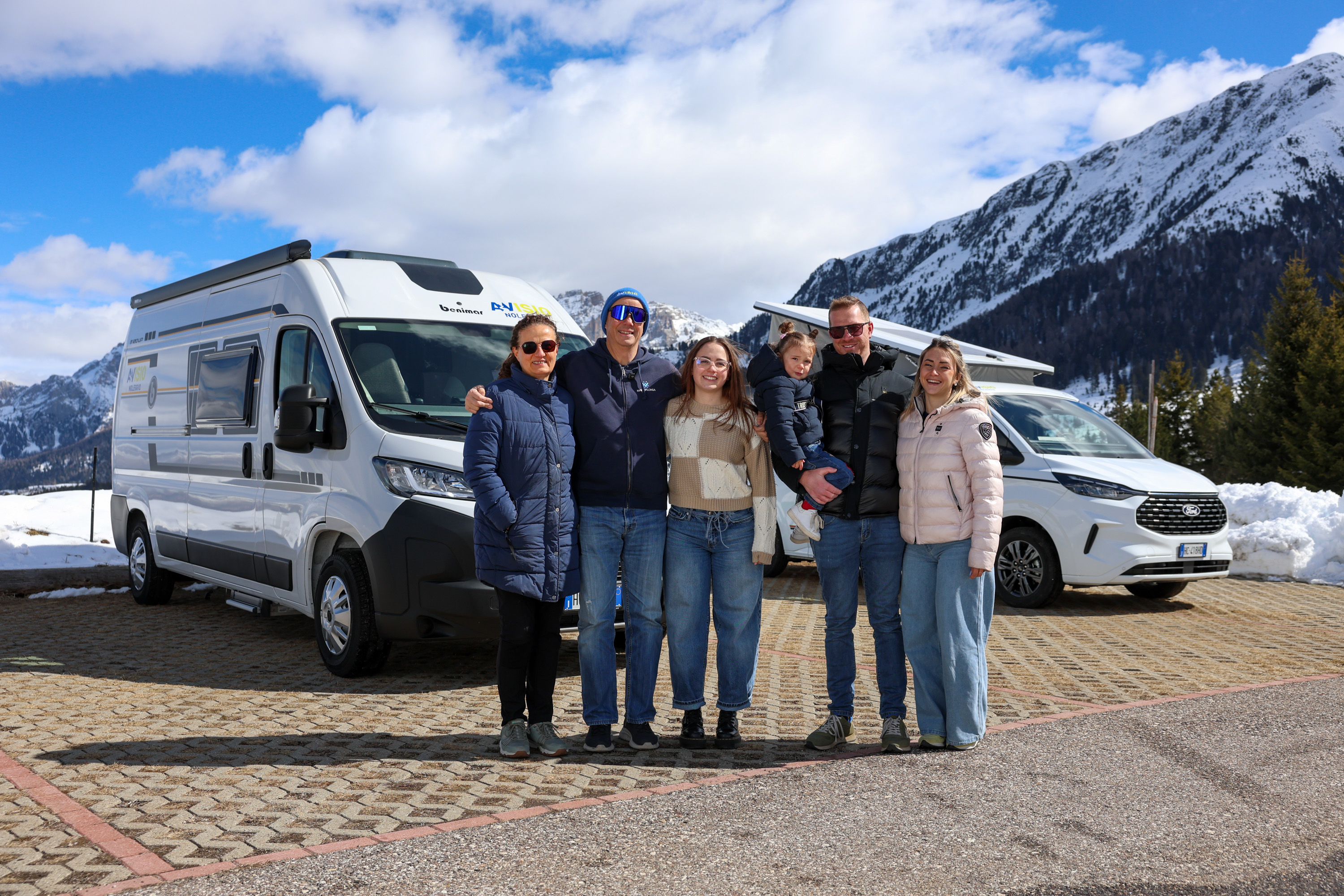 Camper in montagna